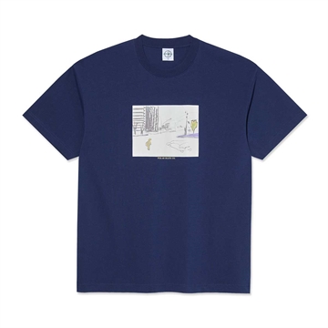 Polar Skate Co Tee Downtown Drak Blue